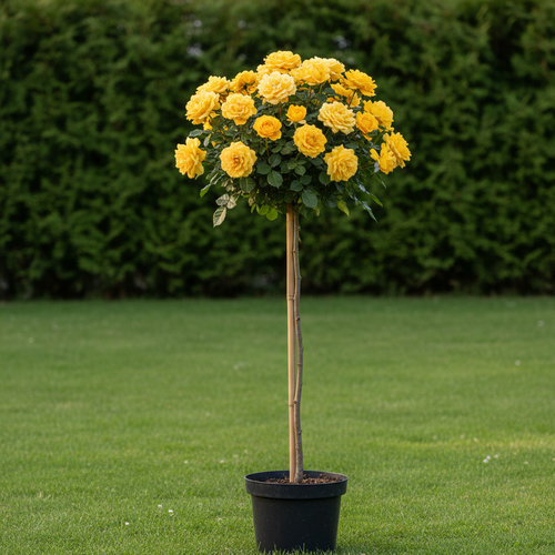 Роза штамбовая Голдшатс купить